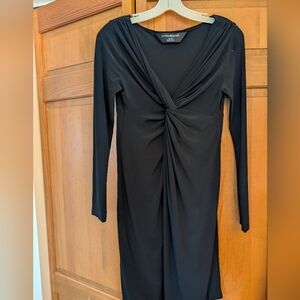 Norma Kamali Black Long Sleeve Dress